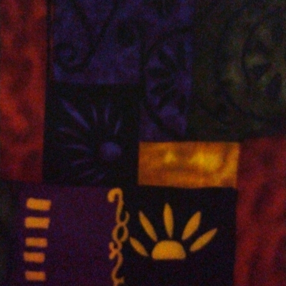 Handmade Joanie's Creations Tapestry Multicolored BoHo Vibe Zip Shoulder Purse - Picture 2 of 9